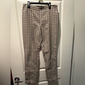 Who What Wear Houndstooth Trousers in Black and Cream 4